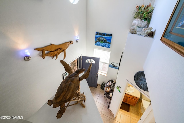 9129 W Arden Ln, Bellemont, AZ 86015 - stairs featuring tile patterned floors