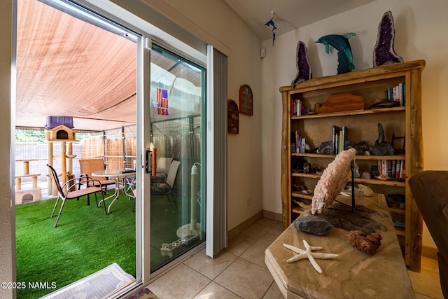 9129 W Arden Ln, Bellemont, AZ 86015 - office space featuring light tile patterned floors and baseboards