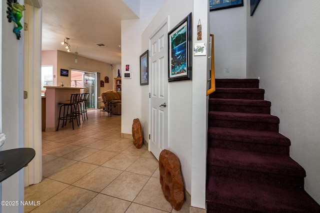 9129 W Arden Ln, Bellemont, AZ 86015 - stairs featuring tile patterned flooring