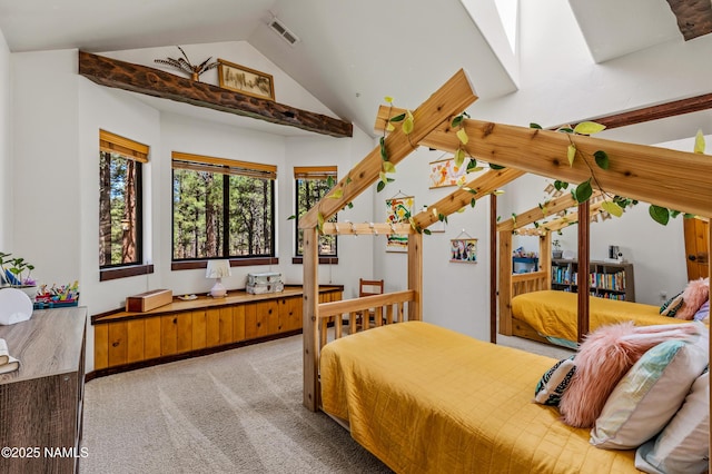 435 N Laramy Ln, Parks, AZ 86018 - carpeted bedroom with lofted ceiling