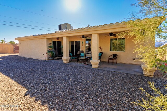 333 Chipeta Ln, Lake Havasu City, AZ 86403 - back of house with a patio and ceiling fan