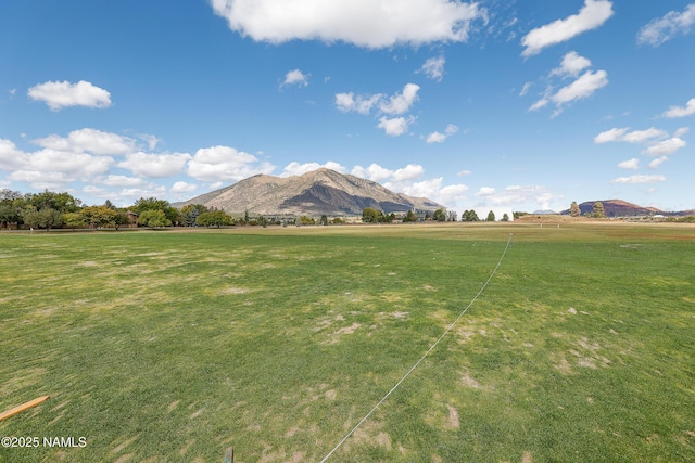 mountain view with a rural view