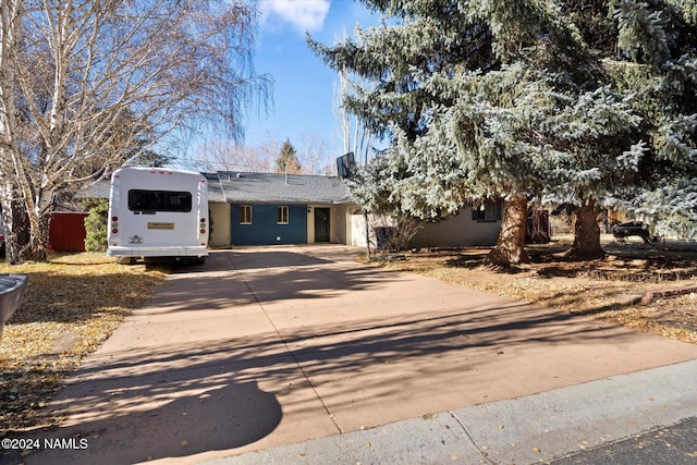 view of front of home