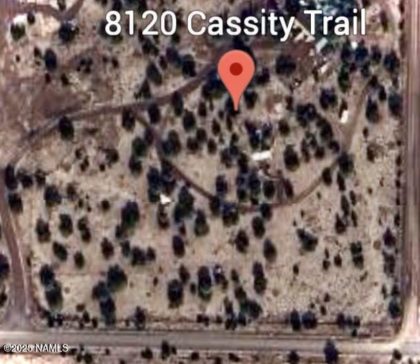 8120 N Cassity Trl, Williams, AZ 86046 - aerial view of property's location
