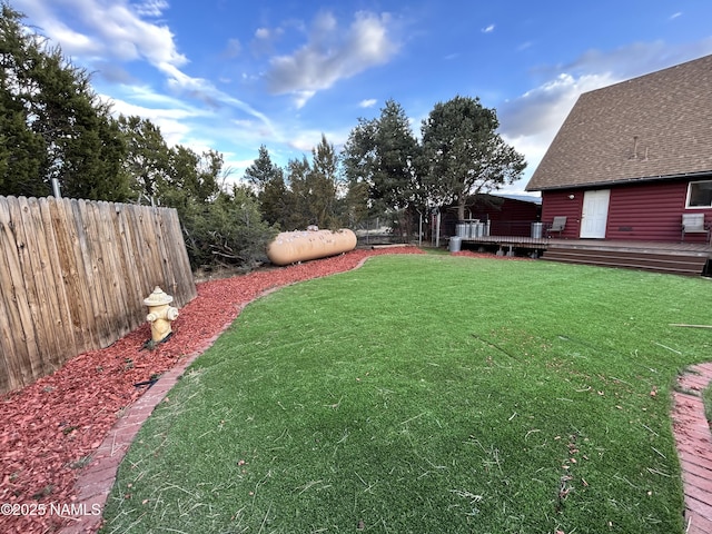 8120 N Cassity Trl, Williams, AZ 86046 - view of yard featuring a wooden deck