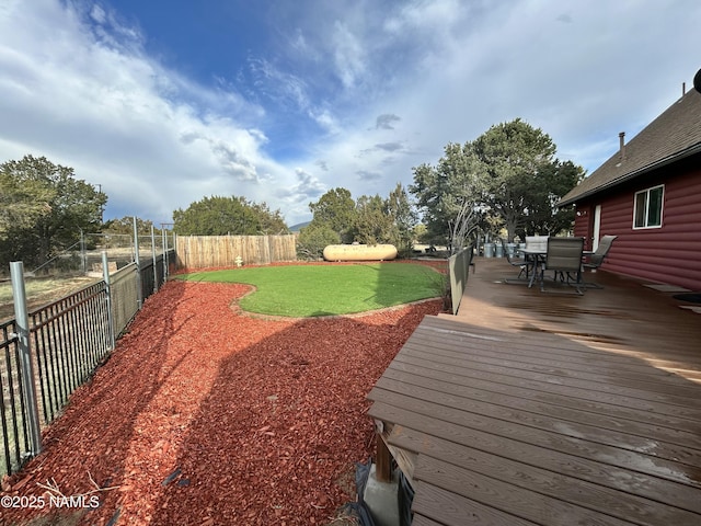 8120 N Cassity Trl, Williams, AZ 86046 - view of yard featuring outdoor dining space and a deck