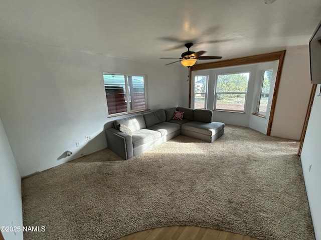 8120 N Cassity Trl, Williams, AZ 86046 - living area with ceiling fan and carpet