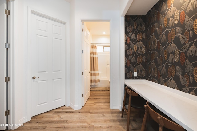 3600 W Modus Ln, Flagstaff, AZ 86001 - hall featuring light wood-type flooring and baseboards