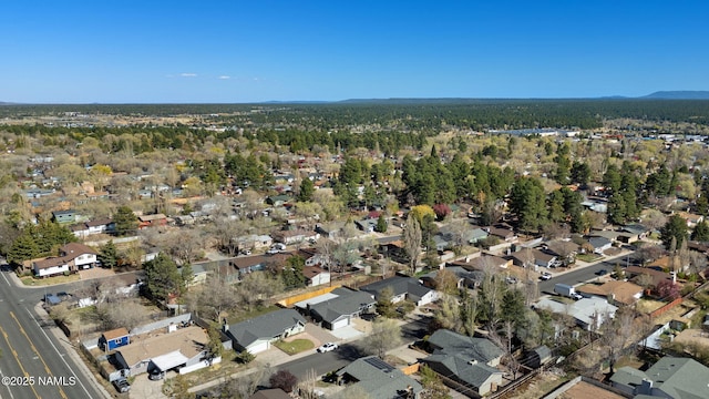 3540 N Walker St, Flagstaff, AZ 86004 - drone / aerial view with a residential view and a view of trees