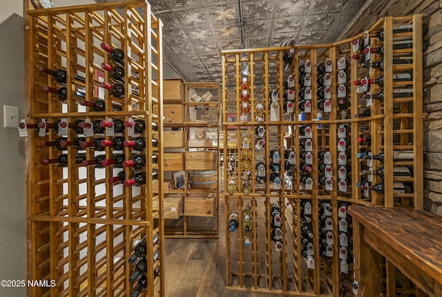 38 Cosnino Rd, Flagstaff, AZ 86004 - wine cellar with wood finished floors and an ornate ceiling