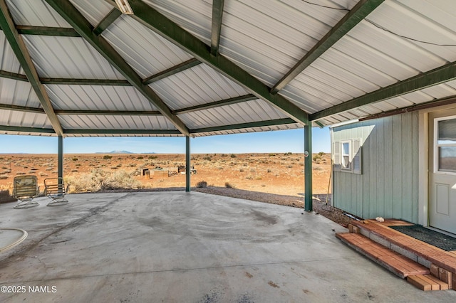 view of patio / terrace featuring a gazebo