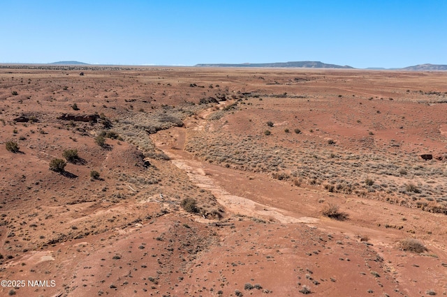 view of mountain feature featuring a desert view