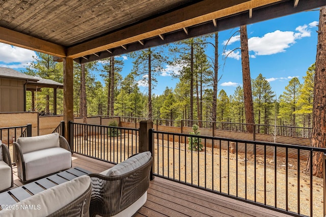 2625 S Cottonrose Ln, Flagstaff, AZ 86005 - deck featuring fence