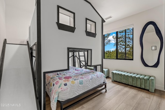 2625 S Cottonrose Ln, Flagstaff, AZ 86005 - bedroom featuring light wood-type flooring