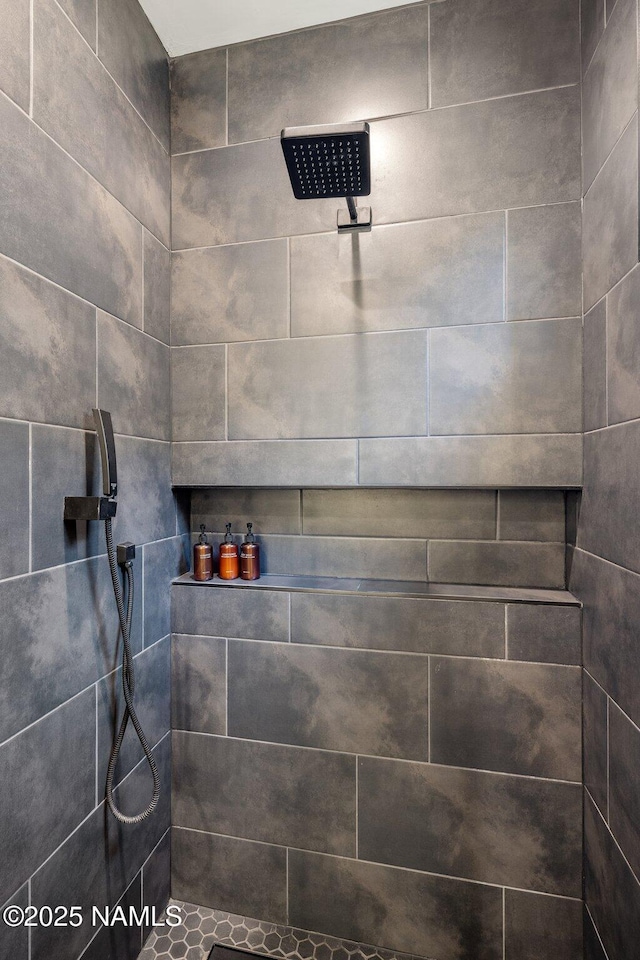 10299 E White Feather Ln, Scottsdale, AZ 85262 - bathroom with tiled shower