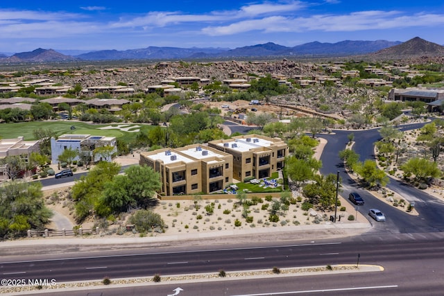 10299 E White Feather Ln, Scottsdale, AZ 85262 - aerial perspective of suburban area featuring mountains