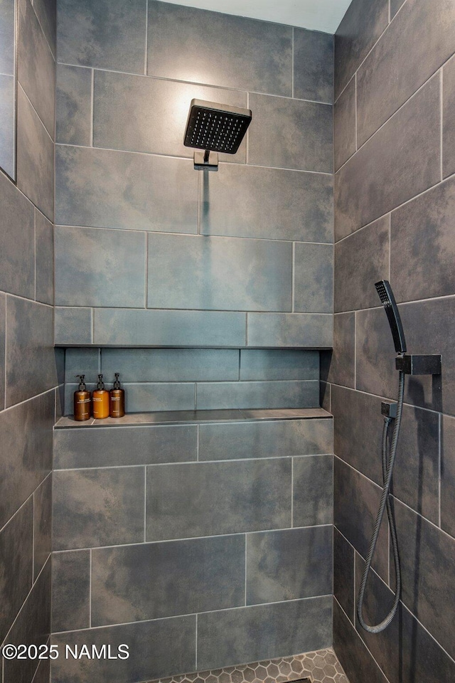 10299 E White Feather Ln, Scottsdale, AZ 85262 - bathroom with tiled shower