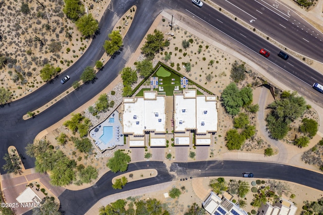 10299 E White Feather Ln, Scottsdale, AZ 85262 - aerial view of property's location with a pool