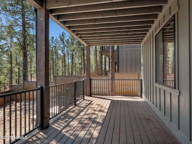 2566 S Cottonrose Ln, Flagstaff, AZ 86005 - view of wooden terrace