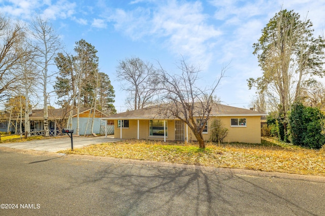 view of ranch-style house