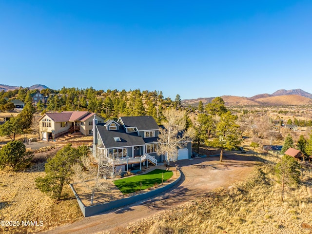 5495 E Crisp Hill Rd, Flagstaff, AZ 86004 - bird's eye view with a mountain view