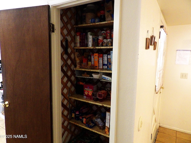 view of pantry