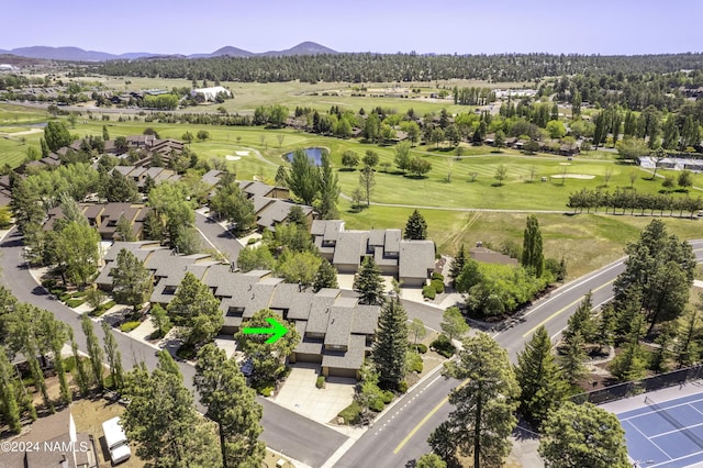 2800 N Saddleback Way Unit 2, Flagstaff, AZ 86004 - bird's eye view featuring a residential view, golf course view, and a mountain view