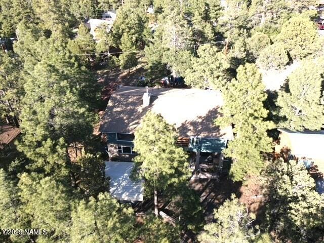 733 S 3rd St, Williams, AZ 86046 - aerial view of property and surrounding area with a forest
