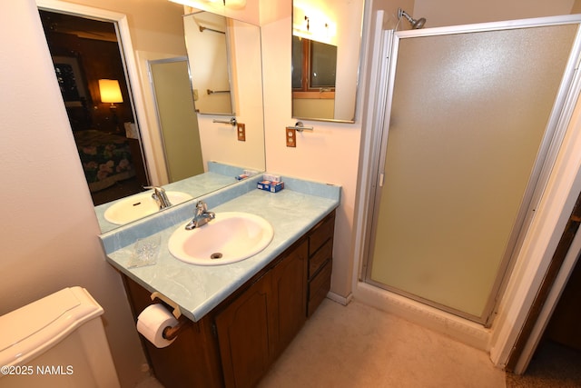 733 S 3rd St, Williams, AZ 86046 - full bath featuring a stall shower, vanity, and toilet