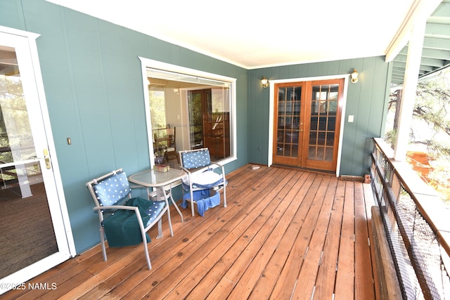 733 S 3rd St, Williams, AZ 86046 - wooden terrace featuring french doors
