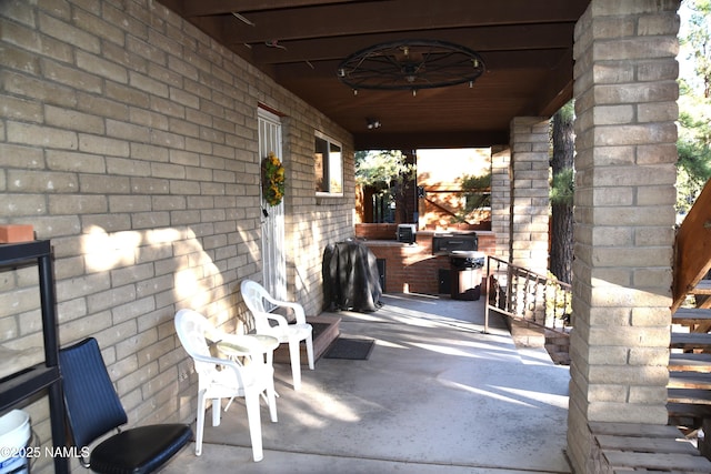 733 S 3rd St, Williams, AZ 86046 - view of patio / terrace with ceiling fan