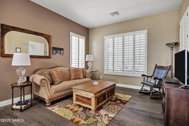41215 N Lytham Ct, Phoenix, AZ 85086 - living room featuring wood finished floors and baseboards