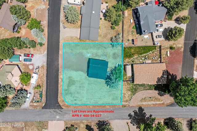 535 Stringer Rd, Munds Park, AZ 86017 - aerial view of property's location featuring property parcel outlined