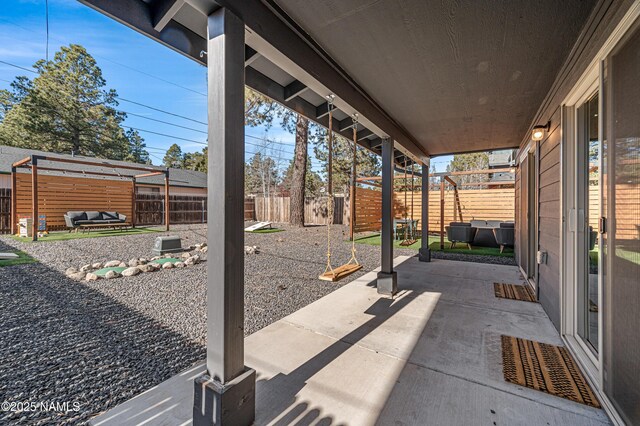 3580 Huron, Flagstaff, AZ 86005 - view of patio featuring a fenced backyard