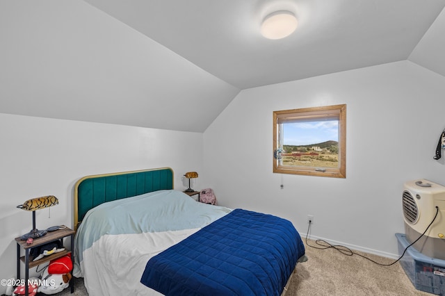 7507 Deville Ln, Flagstaff, AZ 86004 - bedroom with lofted ceiling and carpet