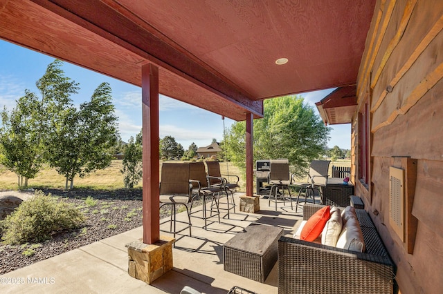 7507 Deville Ln, Flagstaff, AZ 86004 - view of patio featuring an outdoor hangout area