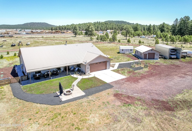 3095 E Pinetree Dr, Williams, AZ 86046 - aerial view of property and surrounding area with a mountainous background