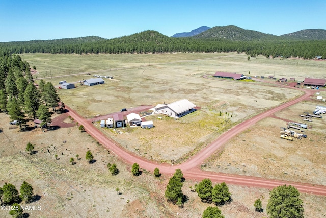 3095 E Pinetree Dr, Williams, AZ 86046 - aerial view of property and surrounding area featuring rural landscape and a mountainous background