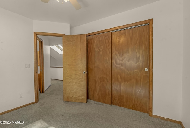 1470 W Melissa Dr, Flagstaff, AZ 86005 - unfurnished bedroom with carpet floors, a closet, and a ceiling fan