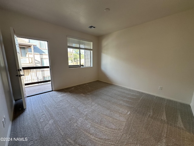 view of carpeted empty room