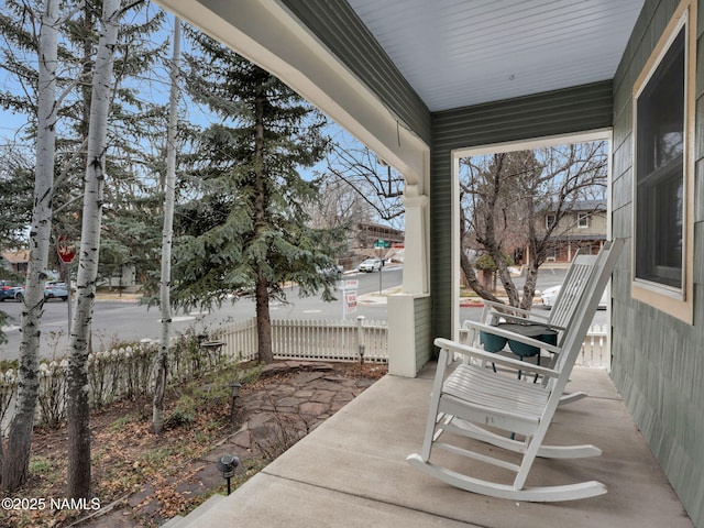 view of patio / terrace with covered porch