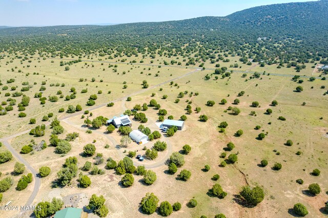 bird's eye view featuring a rural view