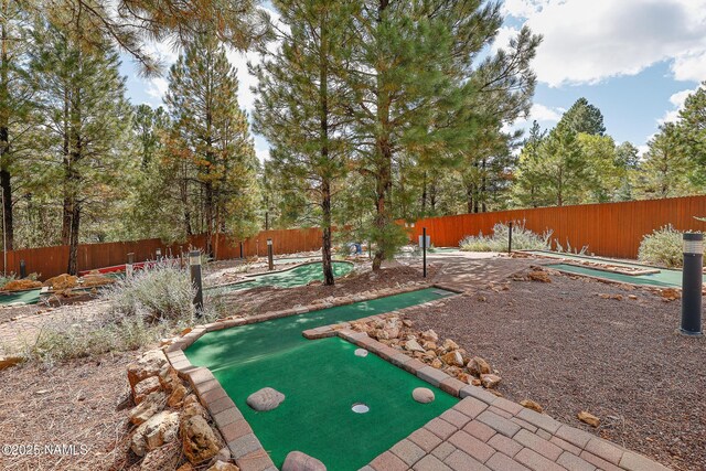2303 N Plateau Dr, Flagstaff, AZ 86004 - view of yard featuring a putting green