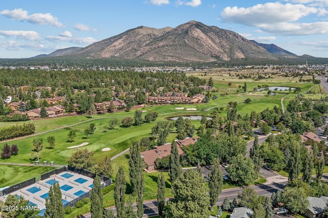 2303 N Plateau Dr, Flagstaff, AZ 86004 - aerial perspective of suburban area with a water and mountain view and a golf club