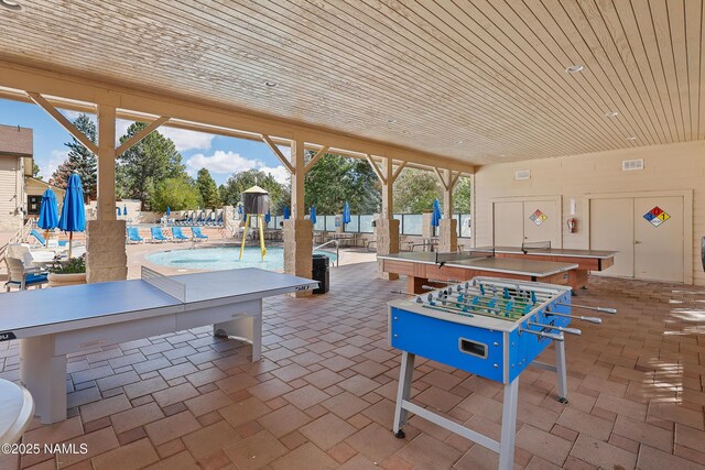2303 N Plateau Dr, Flagstaff, AZ 86004 - view of patio featuring a community pool