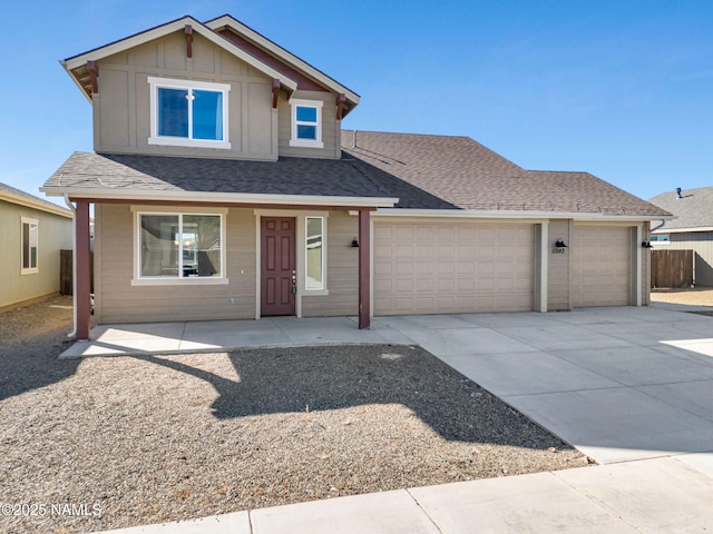 view of front of house featuring a garage