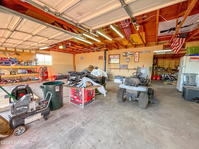 3153 Pinetree Dr, Williams, AZ 86046 - garage with freestanding refrigerator