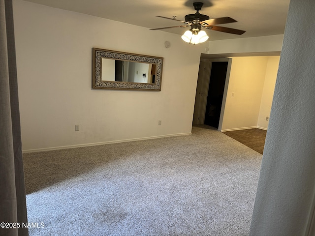 1385 W University Ave Unit 196, Flagstaff, AZ 86001 - carpeted spare room featuring a ceiling fan and baseboards