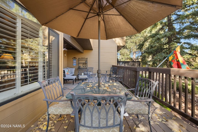 2900 N Saddleback Way Unit 9, Flagstaff, AZ 86004 - view of wooden deck