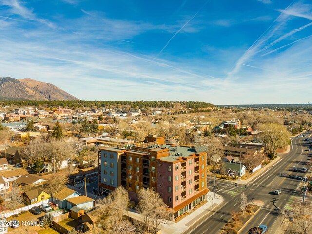 aerial view featuring a mountain view